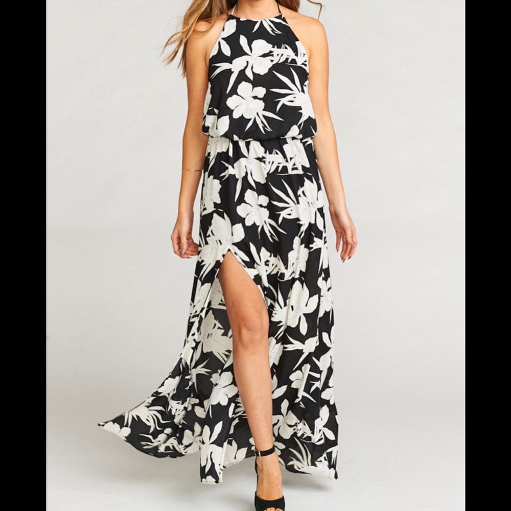 Show Me Your Mumu Heather Maxi Dress Lily Collins